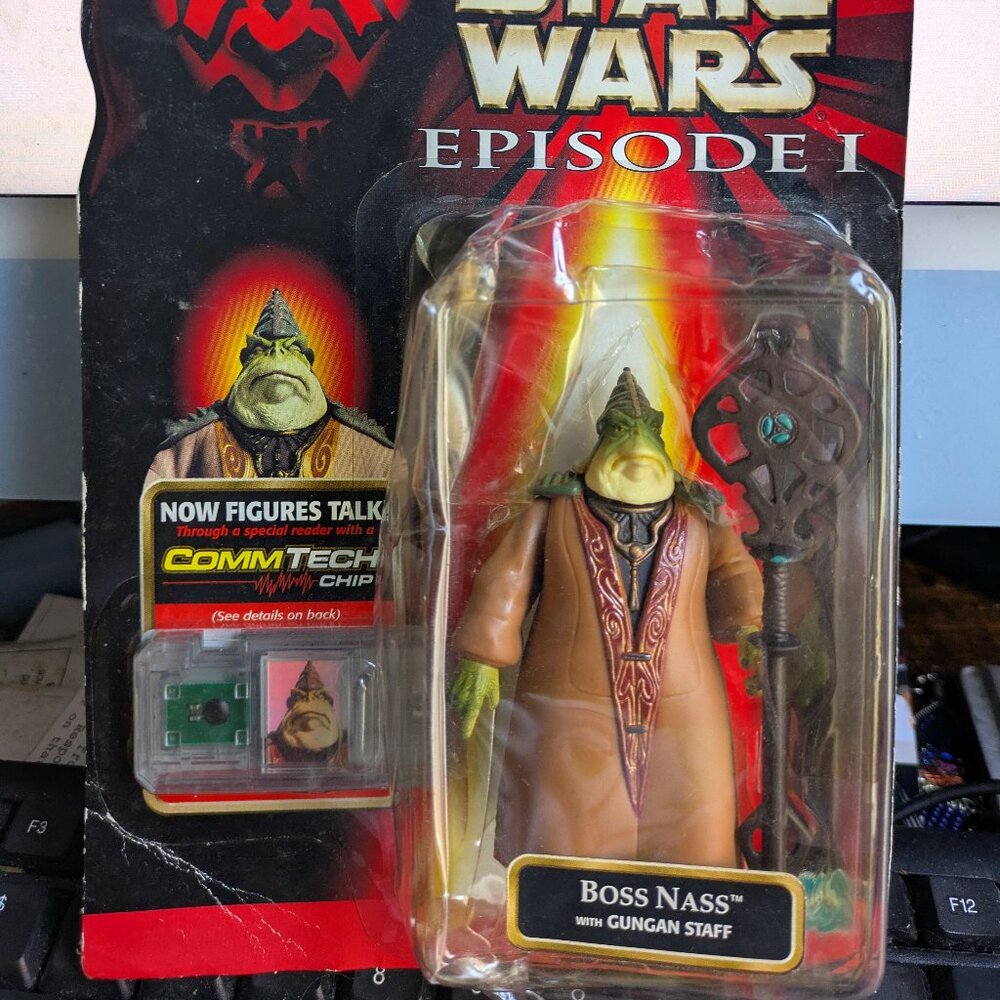 Star Wars Episode 1 Boss Nass Action Figure 1998 Collection 2 Comm Tech Chip